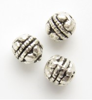 Tibetan Double Ribbed Ball Spacer